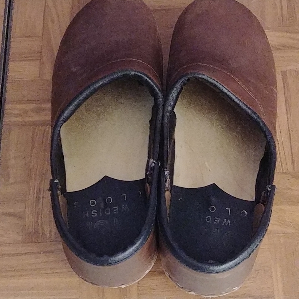 Sven wooden sole clogs